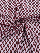 Luxury Diamond Design Mini Glitz Sequins On A Mesh Fabric