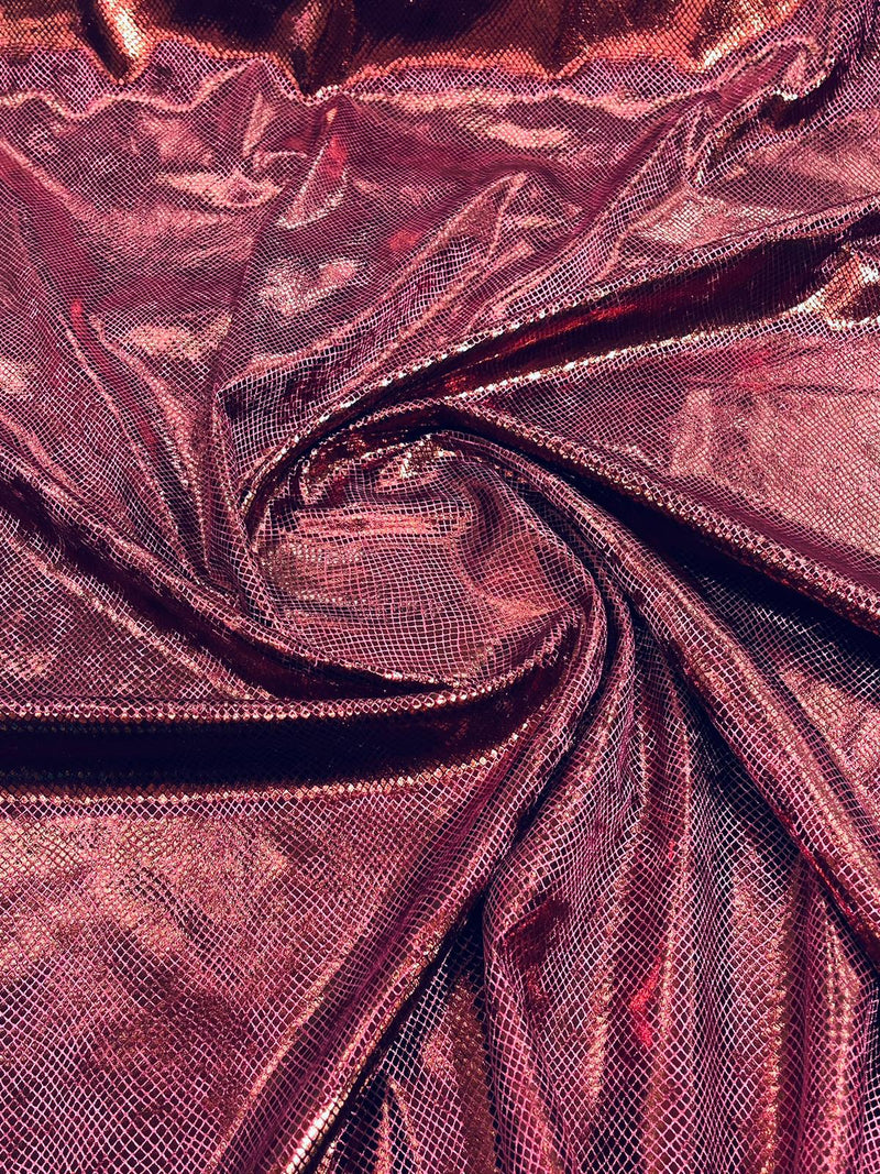 ILLUSION FOIL SNAKE STRETCH VELVET (by the yard)