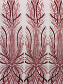 Palm Beaded Damask Design Fabric, by The Yard. (Copy)