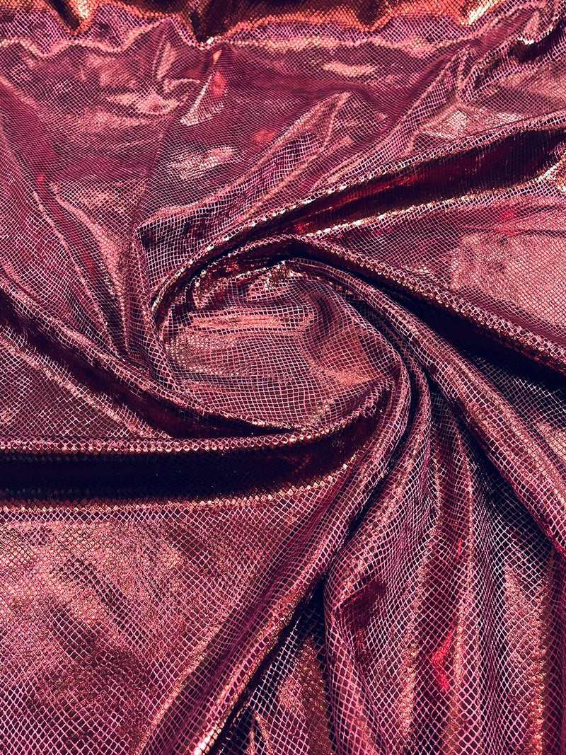 ILLUSION FOIL SNAKE STRETCH VELVET (by the yard)