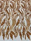 Luxury Festival Beaded Vine Lace Fabric, by The Yard.