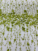 Satin 3D floral glitter sequin fabric/prom/wedding lace/costume/apparel.