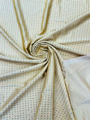 RHINESTONE NYLON SPANDEX FABRIC (By The Yard)