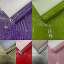 Shiny Alligator 3D Embossed Vinyl Fabric, 54" Wide Upholstery Crafting Accessories Applications