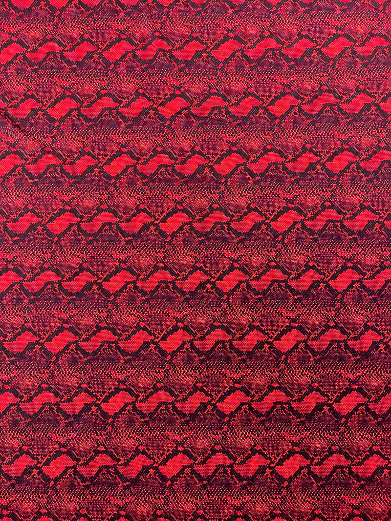 PYTHON SNAKE DIGITAL PRINT ON A SPANDEX FABRIC (By The Yard)