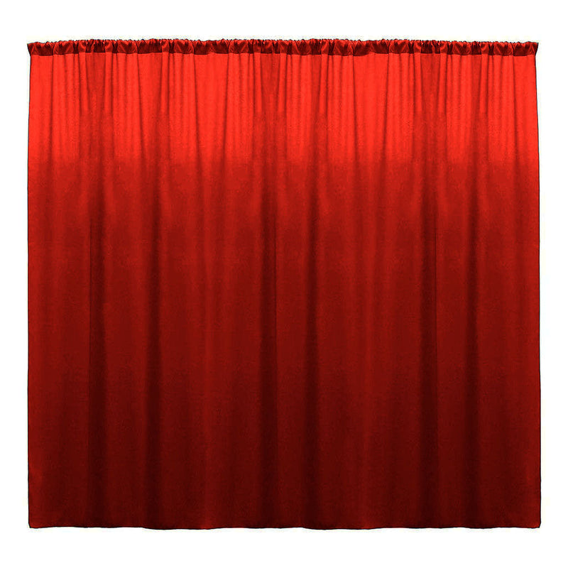 Backdrop Drape Curtain 10 Feet Wide x 10 Feet High, Polyester Poplin SEAMLESS 1 Panel.