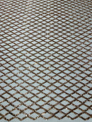 Luxury Diamond Design Mini Glitz Sequins On A Mesh Fabric