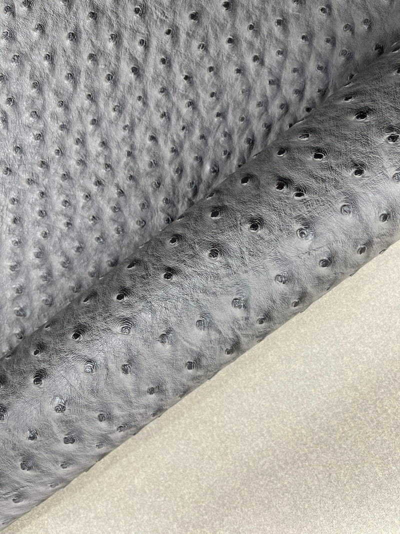 Classic Ostrich Upholstery Vinyl Fabric / Faux Leather Accessories Crafting Apparel Upholstery Vinyl Fabric 54" Wide.