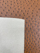 Classic Ostrich Upholstery Vinyl Fabric / Faux Leather Accessories Crafting Apparel Upholstery Vinyl Fabric 54" Wide.