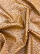 Classic Ostrich Upholstery Vinyl Fabric / Faux Leather Accessories Crafting Apparel Upholstery Vinyl Fabric 54" Wide.