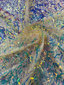 SWORD SEQUIN MESH FABRIC (By The Yard)