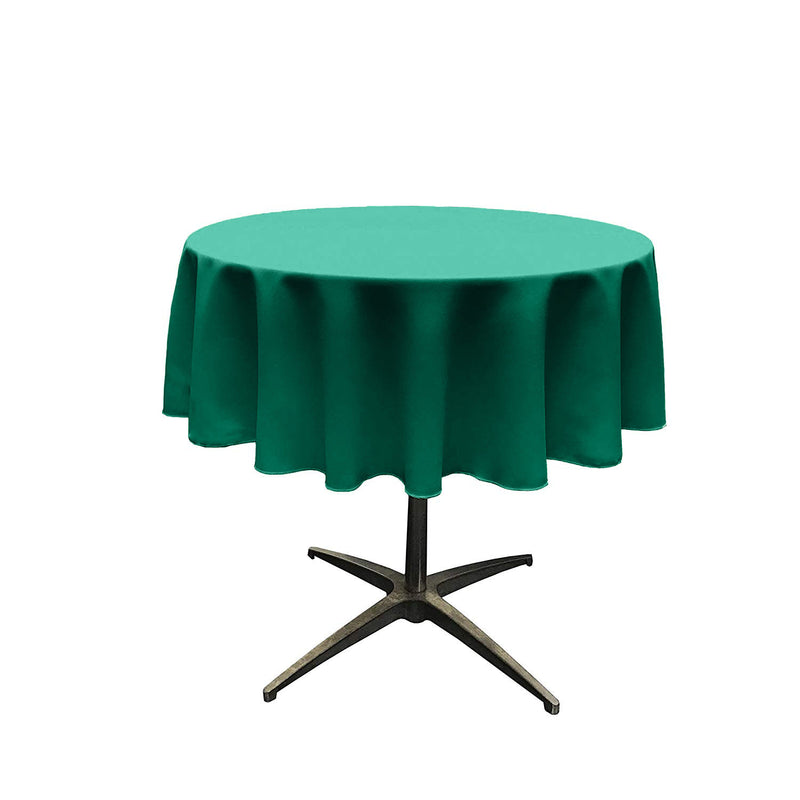 Clover Green Round Polyester Poplin Seamless Tablecloth - Wedding Decoration Tablecloth