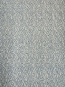 Sparkling Glitter Beads Sequin Fabric, Wave Design, Fabric Embroidered on a Mesh Lace Wedding Bridal Dress.