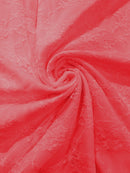 FLORAL NYLON STRETCH LACE (by the yard)