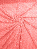 Solid Rosebud Minky Soft Snuggle Fabric 58/59" Wide Sold By The Yard.