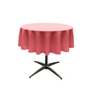 60" ROUND POLY POPLIN SEAMLESS TABLECLOTH