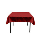 54"x54" SQUARE POLY POPLIN TABLECLOTH