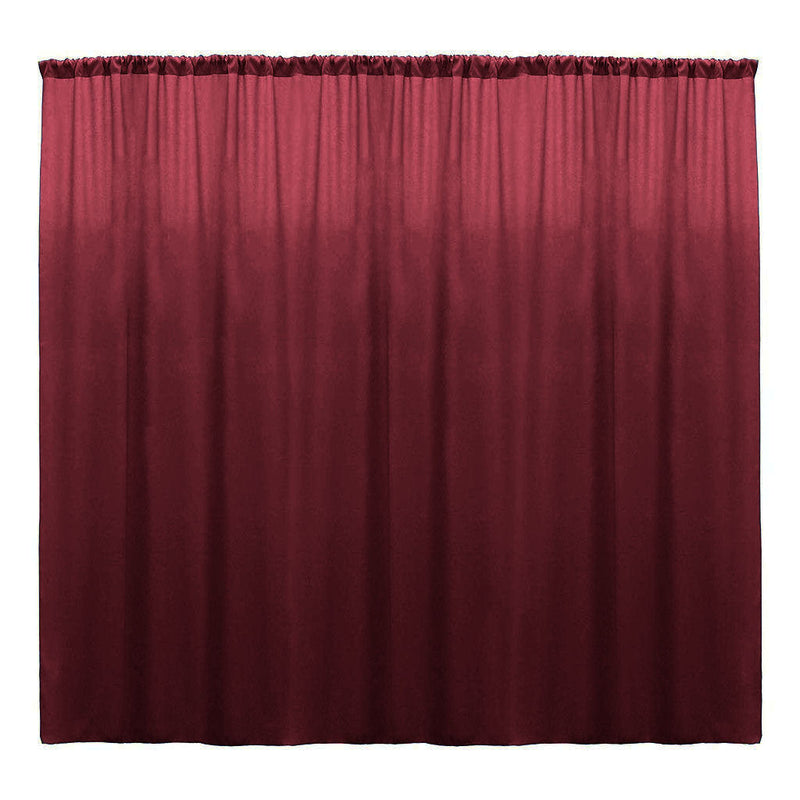 Backdrop Drape Curtain 10 Feet Wide x 10 Feet High, Polyester Poplin SEAMLESS 1 Panel.