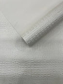 Crocodile Marine Vinyl 2 tone Upholstery, Crocodile Skin Texture Faux Leather PVC Vinyl, 54" Wide.