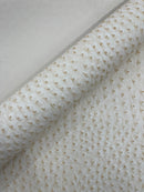 Classic Ostrich Upholstery Vinyl Fabric / Faux Leather Accessories Crafting Apparel Upholstery Vinyl Fabric 54" Wide.