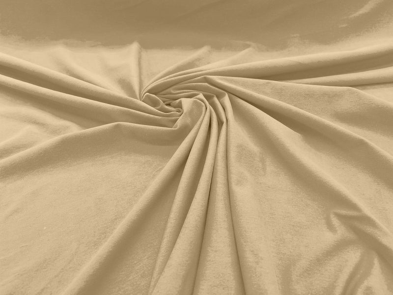 Cream Cotton Jersey Spandex Knit Blend 95% Cotton 5 percent Spandex/58/60" Wide /Stretch Fabric/Costume