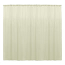 Backdrop Drape Curtain 10 Feet Wide x 9 Feet High, Polyester Poplin SEAMLESS 1 Panel.