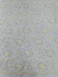 PAMELA FLORAL EMBRIDERY LACE (By The Yard)