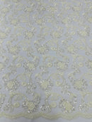 PAMELA FLORAL EMBRIDERY LACE (By The Yard)