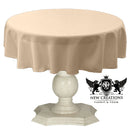 TABLECLOTH DULL BRIDAL SATIN (58" Round)