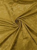FLOWER JACQUARD SATIN FABRIC (By The Yard)