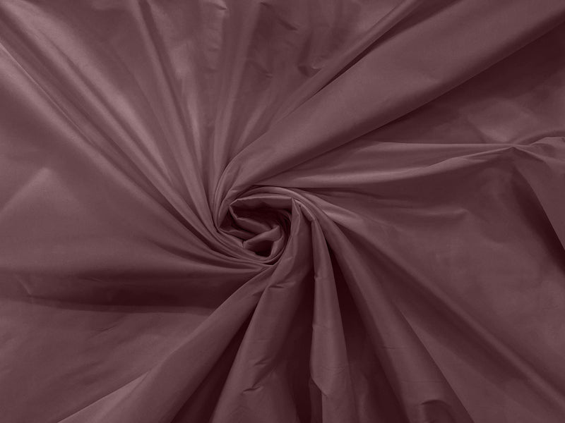 Dark Mauve - 100% Polyester Imitation Silk Taffeta Fabric 55" Wide/Costume/Dress/Cosplay/Wedding.