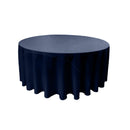 132" ROUND POLY POPLIN TABLECLOTH