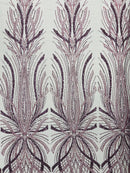 Palm Beaded Damask Design Fabric, by The Yard. (Copy)