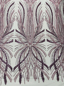 Palm Beaded Damask Design Fabric, by The Yard. (Copy)