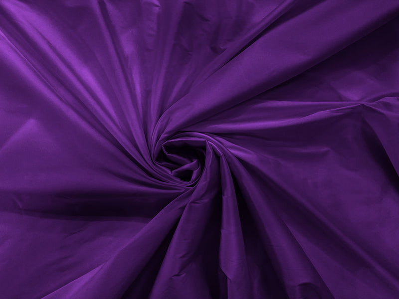 Dark Purple - 100% Polyester Imitation Silk Taffeta Fabric 55" Wide/Costume/Dress/Cosplay/Wedding.