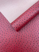 Classic Ostrich Upholstery Vinyl Fabric / Faux Leather Accessories Crafting Apparel Upholstery Vinyl Fabric 54" Wide.