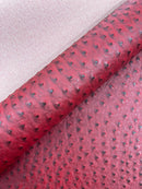 Classic Ostrich Upholstery Vinyl Fabric / Faux Leather Accessories Crafting Apparel Upholstery Vinyl Fabric 54" Wide.