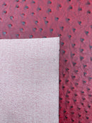Classic Ostrich Upholstery Vinyl Fabric / Faux Leather Accessories Crafting Apparel Upholstery Vinyl Fabric 54" Wide.