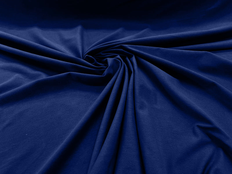 Royal Blue Cotton Jersey Spandex Knit Blend 95% Cotton 5 percent Spandex/58" Wide/Costume