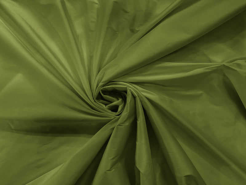 Dark Sage - 100% Polyester Imitation Silk Taffeta Fabric 55" Wide/Costume/Dress/Cosplay/Wedding.