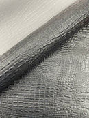 Crocodile Marine Vinyl 2 tone Upholstery, Crocodile Skin Texture Faux Leather PVC Vinyl, 54" Wide.