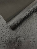 Gator Ostrich Embossed Vinyl Fabric  / 2 Tone Crocodile Ostrich Vinyl Leather 54" Wide
