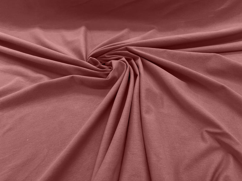 Dusty Pink Cotton Jersey Spandex Knit Blend 95% Cotton 5 percent Spandex/58" Wide/Costume