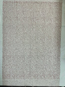 Sparkling Glitter Beads Sequin Fabric, Wave Design, Fabric Embroidered on a Mesh Lace Wedding Bridal Dress.