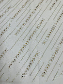 Glitter Rhinestone Fabric Invisible Mesh by The Yard.