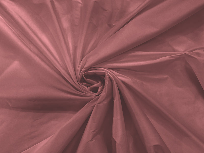Dusty Rose - 100% Polyester Imitation Silk Taffeta Fabric 55" Wide/Costume/Dress/Cosplay/Wedding.