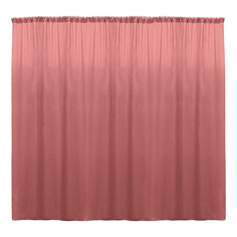 Backdrop Drape Curtain 10 Feet Wide x 20 Feet High, Polyester Poplin SEAMLESS 1 Panel.