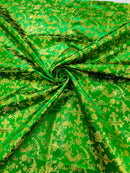 SMALL METALLIC CROSS JACQUARD SATIN FABRIC (By The Yard)