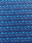 PYTHON SNAKE DIGITAL PRINT ON A SPANDEX FABRIC (By The Yard)