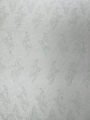 ELEGANT BEADED FLORAL LACE ON MESH FABRIC (By The Yard)